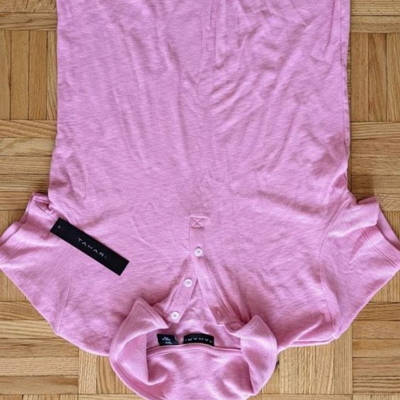 pink polo shirt Tahari size small - Picture 1 of 3